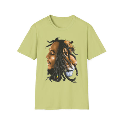 Rasta Lion Unisex Softstyle T-Shirt - Reggae Vibes Inspired Apparel