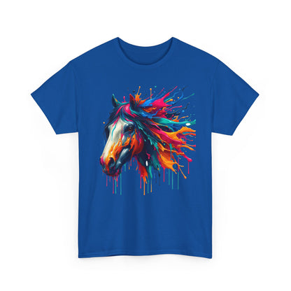 Vibrant Horse Art Unisex Heavy Cotton Tee