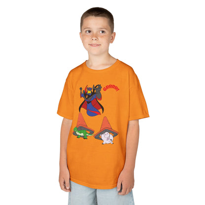 Kids Cartoon Battle Tee - Fun & Unique Grrr! Design