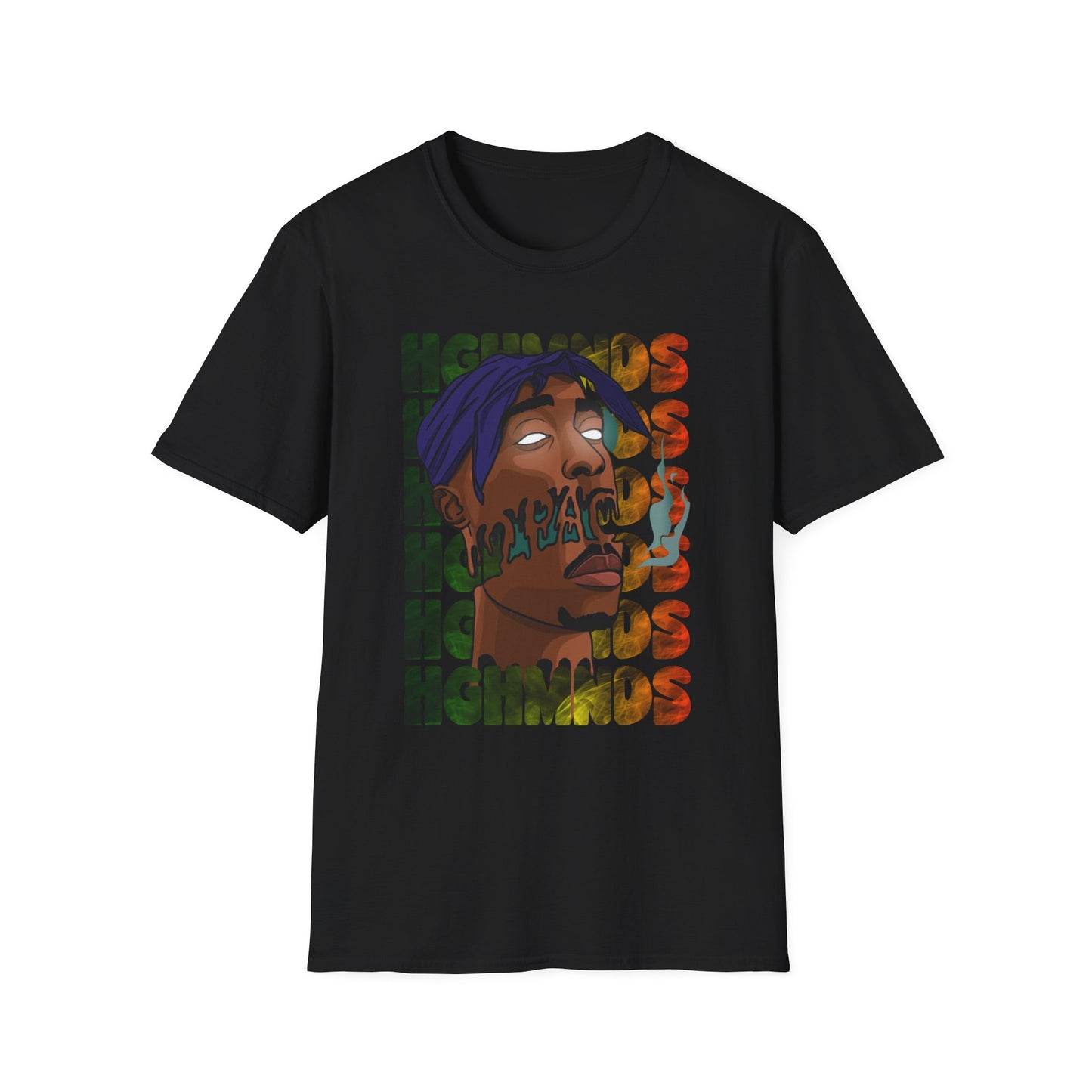 High minds Unisex Softstyle T-Shirt - Unique Artistic Design