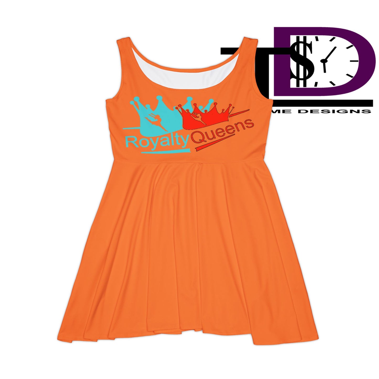 Royalty Queens Women's Skater Dress, Fun Casual Dress, Summer Wear, Festival Outfit, Cute Party Dress, Gift for Her