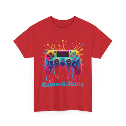 Game-A-Holic Unisex Heavy Cotton Tee - Perfect Gift for Gamers