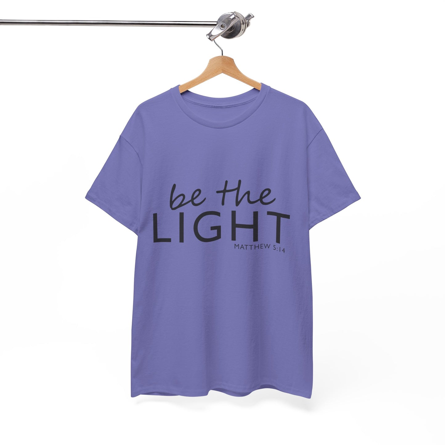 Be the Light Unisex Heavy Cotton Tee - Inspirational Faith Shirt