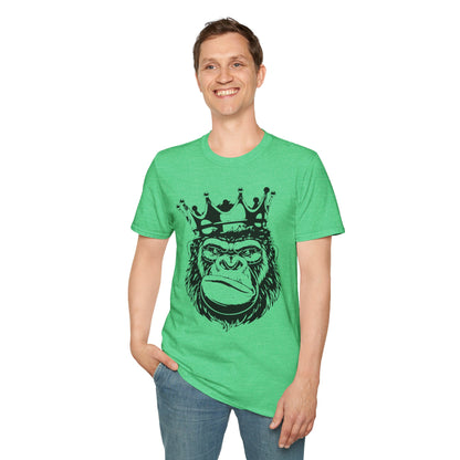 King Status Gorilla T-Shirt | Unisex Softstyle Tee for Casual Wear