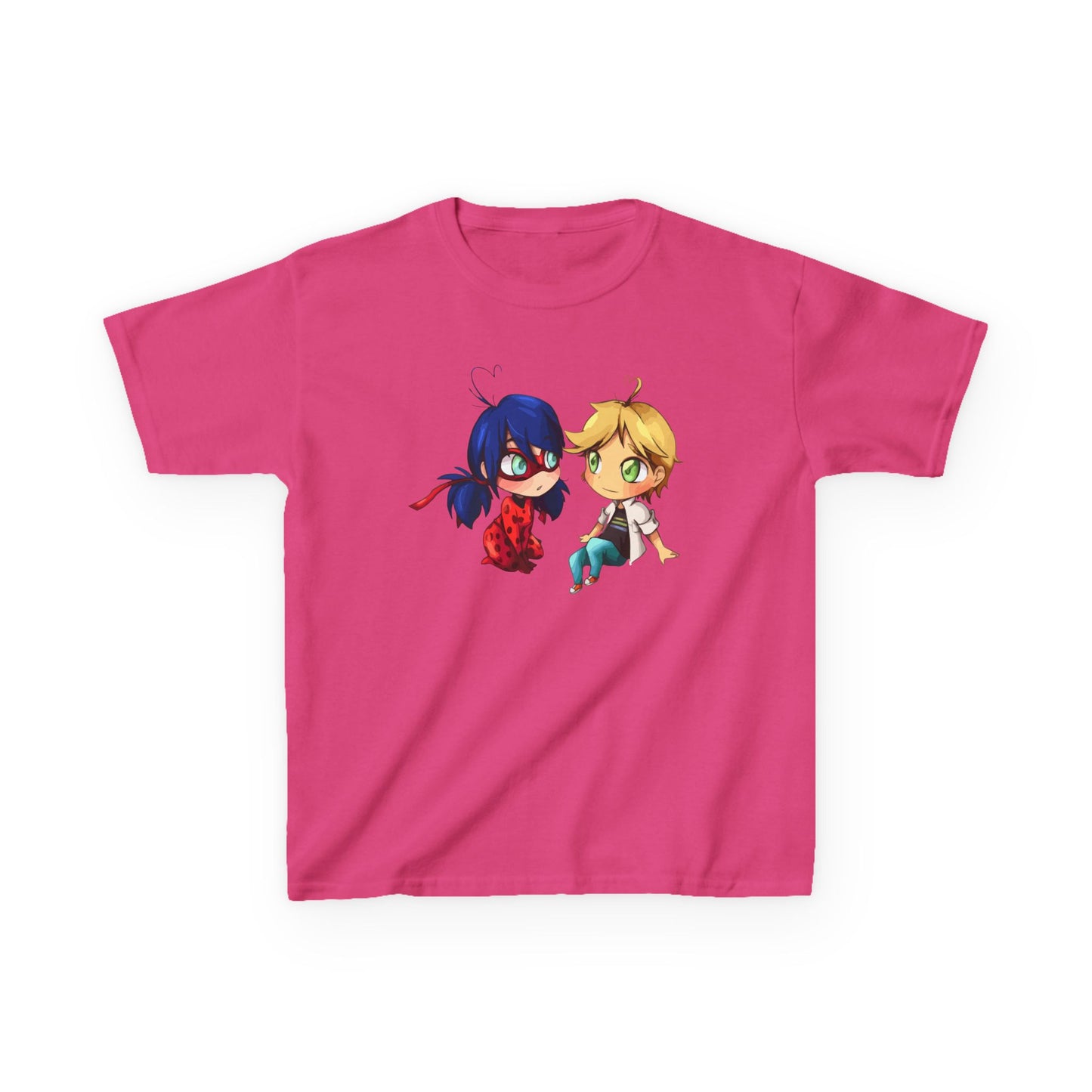 Kids Cute Chibi Characters Tee, Lightweight T-Shirt for Playtime, Gifts for Boys & Girls, Cartoon Lover Apparel, Birthday Outfit