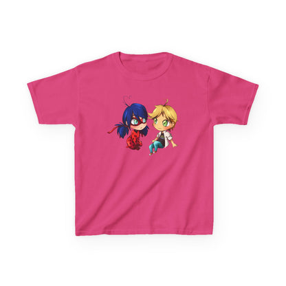 Kids Cute Chibi Characters Tee, Lightweight T-Shirt for Playtime, Gifts for Boys & Girls, Cartoon Lover Apparel, Birthday Outfit
