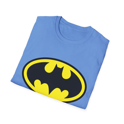 Batman Logo Unisex Softstyle T-Shirt | Fun Graphic Tee for Fans | Perfect Gift for Birthdays, Comic Con, Halloween
