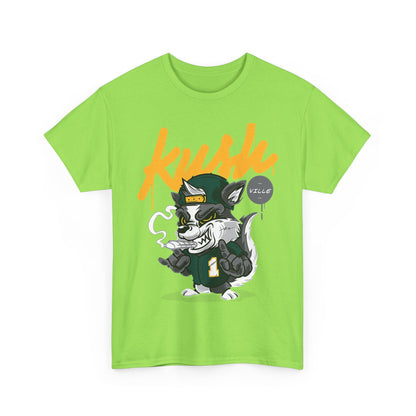 Kush Vibe Unisex Heavy Cotton Tee - Trendy Streetwear Graphic T-Shirt