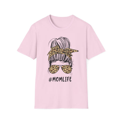 #MomLife Unisex Softstyle T-Shirt - Stylish and Comfortable for Mothers