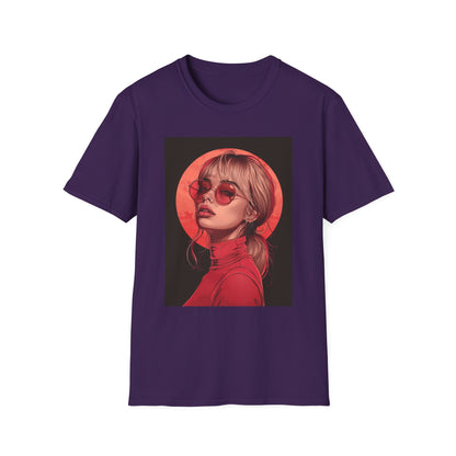 Retro Chic Graphic T-Shirt with Stylish Artwork