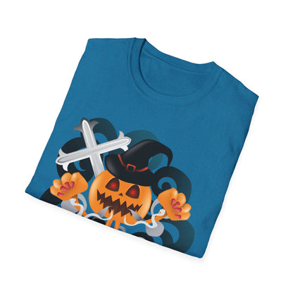 Halloween Pumpkin Graphic Tee, Unisex T-Shirt, Fall Fashion, Spooky Season Shirt, Trick or Treat Apparel, Casual Halloween Outfit