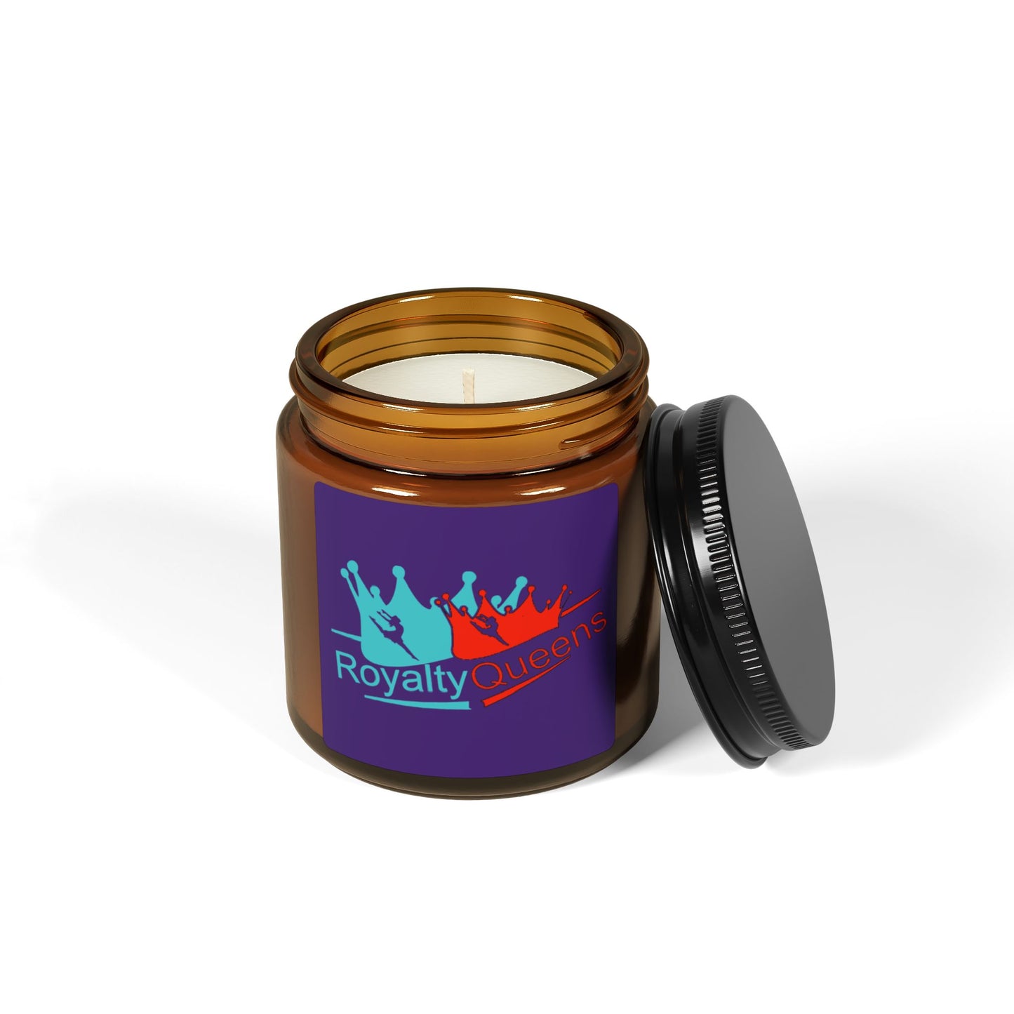 Royalty Scented Soy Candle, Amber Jar, Aromatherapy Gift, Home Decor, Relaxation Candle, Multi-Size, Unique Gift Idea