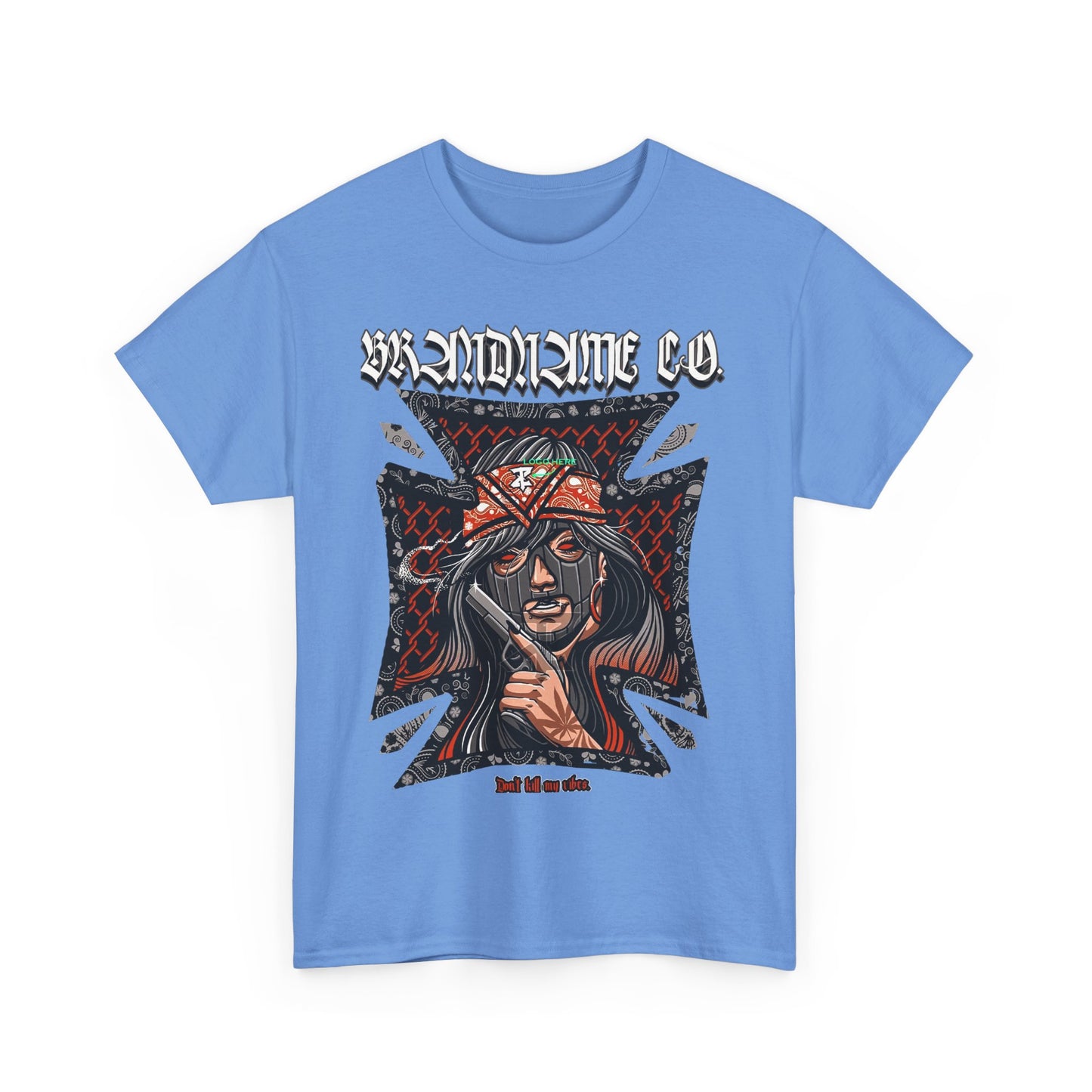 Bold Graphic Unisex Heavy Cotton Tee - Unique Streetwear Style