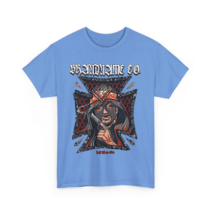 Bold Graphic Unisex Heavy Cotton Tee - Unique Streetwear Style