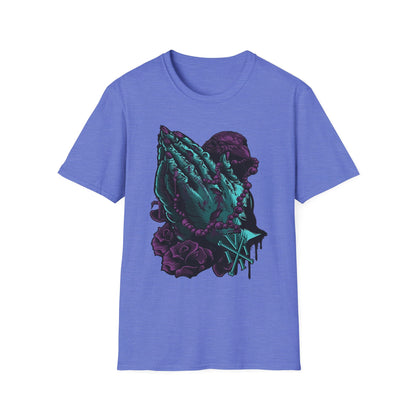 Spiritual Vibes Unisex Softstyle T-Shirt - Praying Hands Design