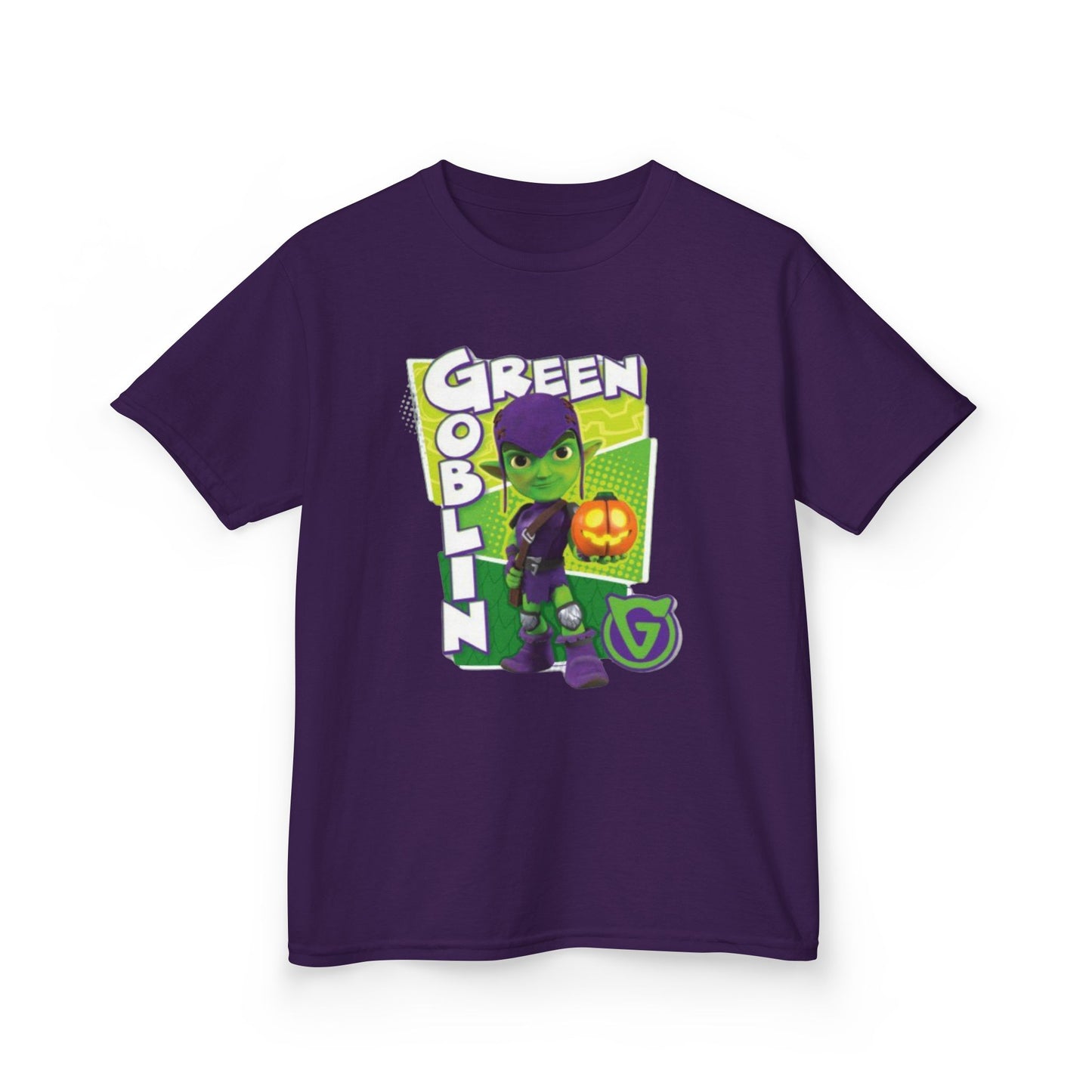 Kids Green Goblin Tee - Fun Halloween T-Shirt for Kids