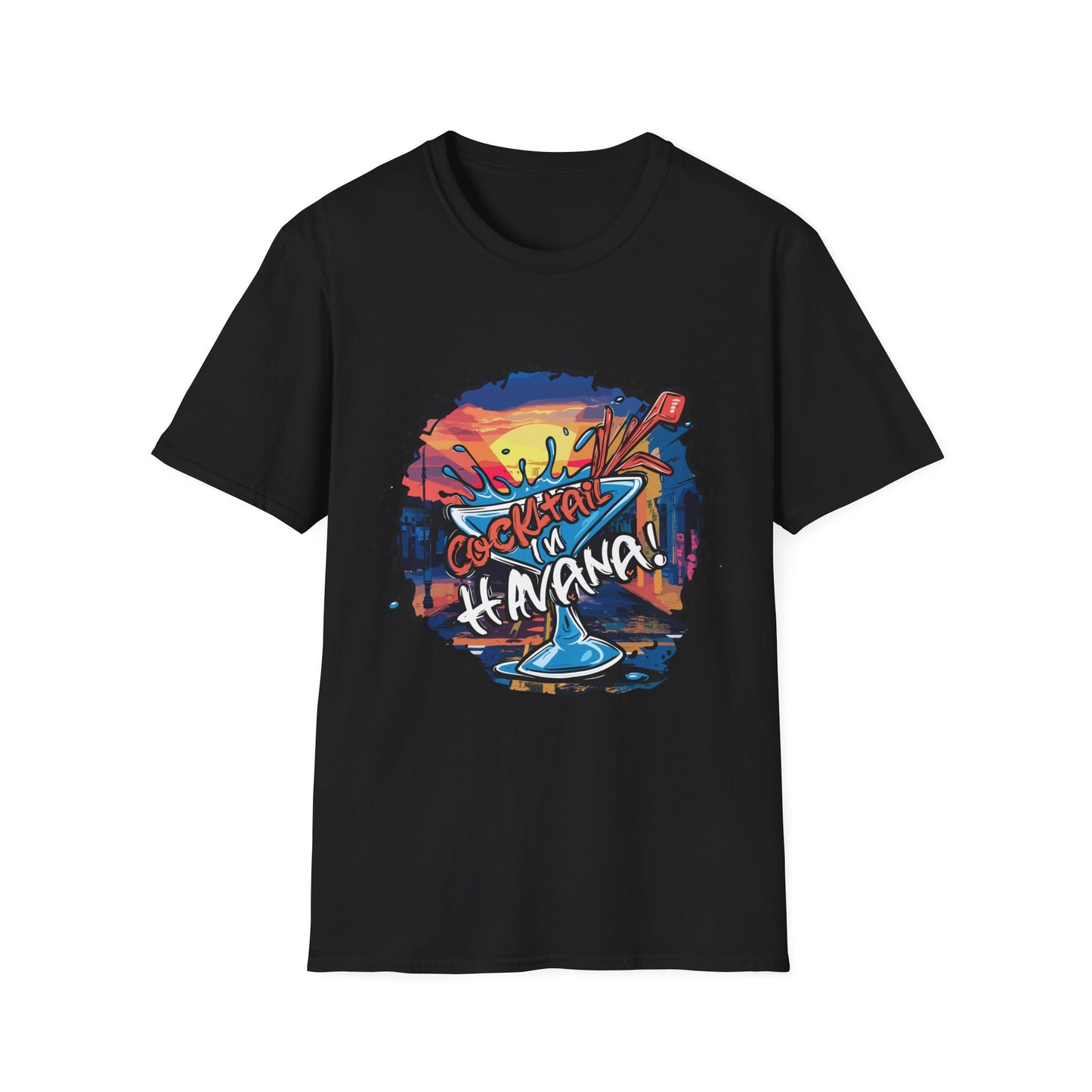 Colorful Cocktail Havana Unisex T-Shirt, Summer Vibes, Beach Wear, Party Shirt, Gift for Friends