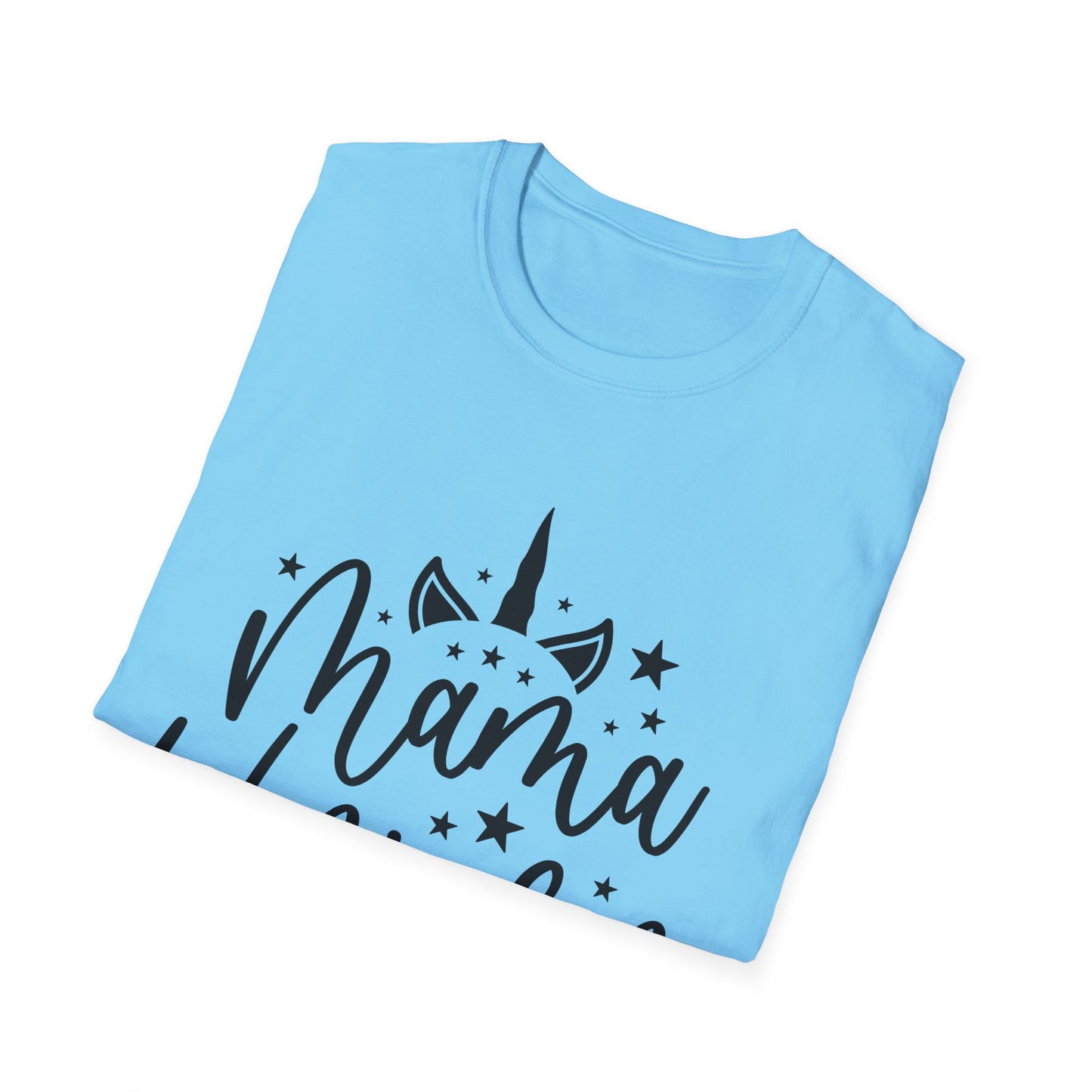 Mama Unicorn Unisex Softstyle T-Shirt – Perfect Gift for Moms, Magical Occasions & Everyday Wear