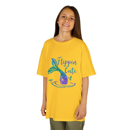 Flippin Cute Kids Tee - Colorful Whale Design for Fun-loving Children