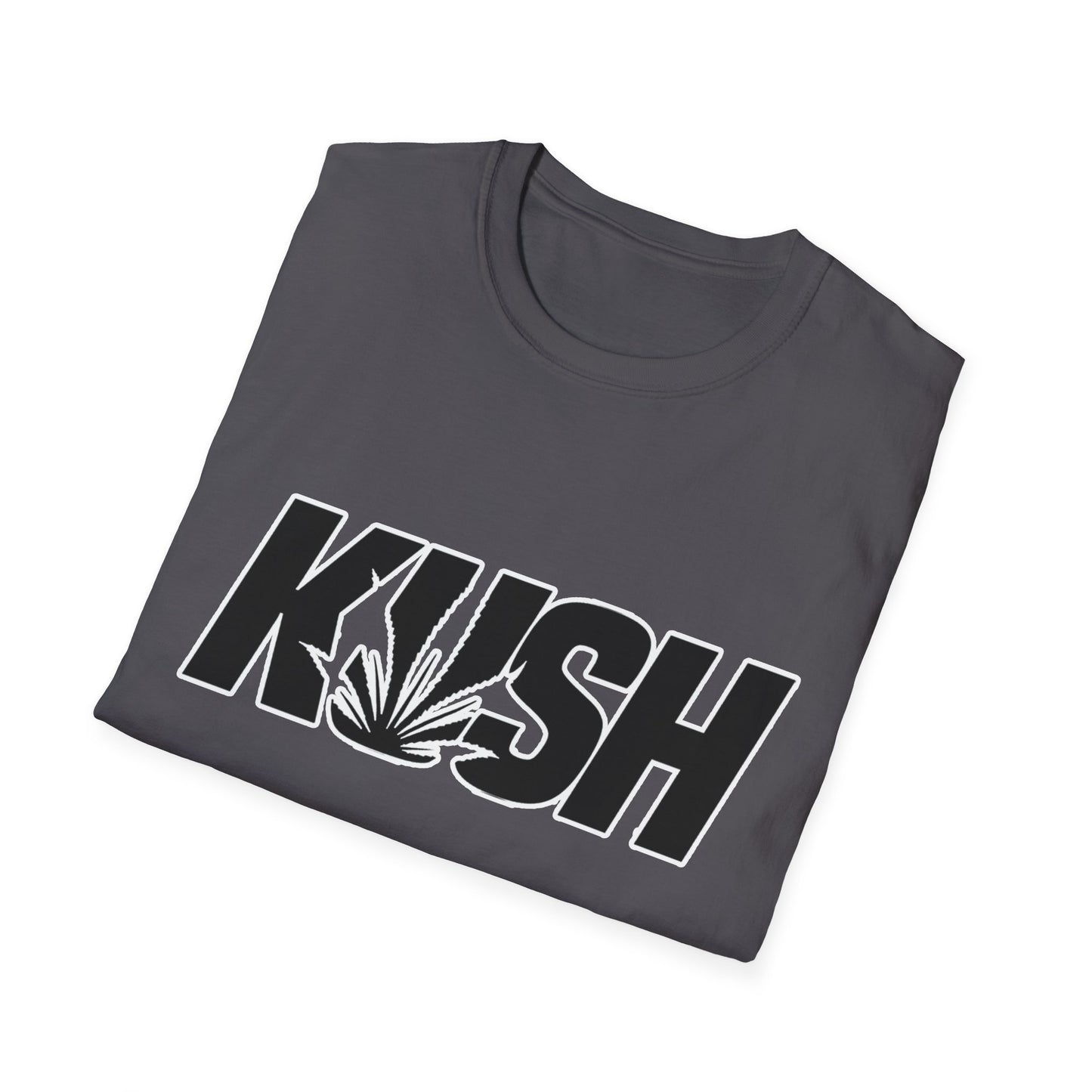 KUSH Graphic Unisex Softstyle T-Shirt - Cool Cannabis Vibe