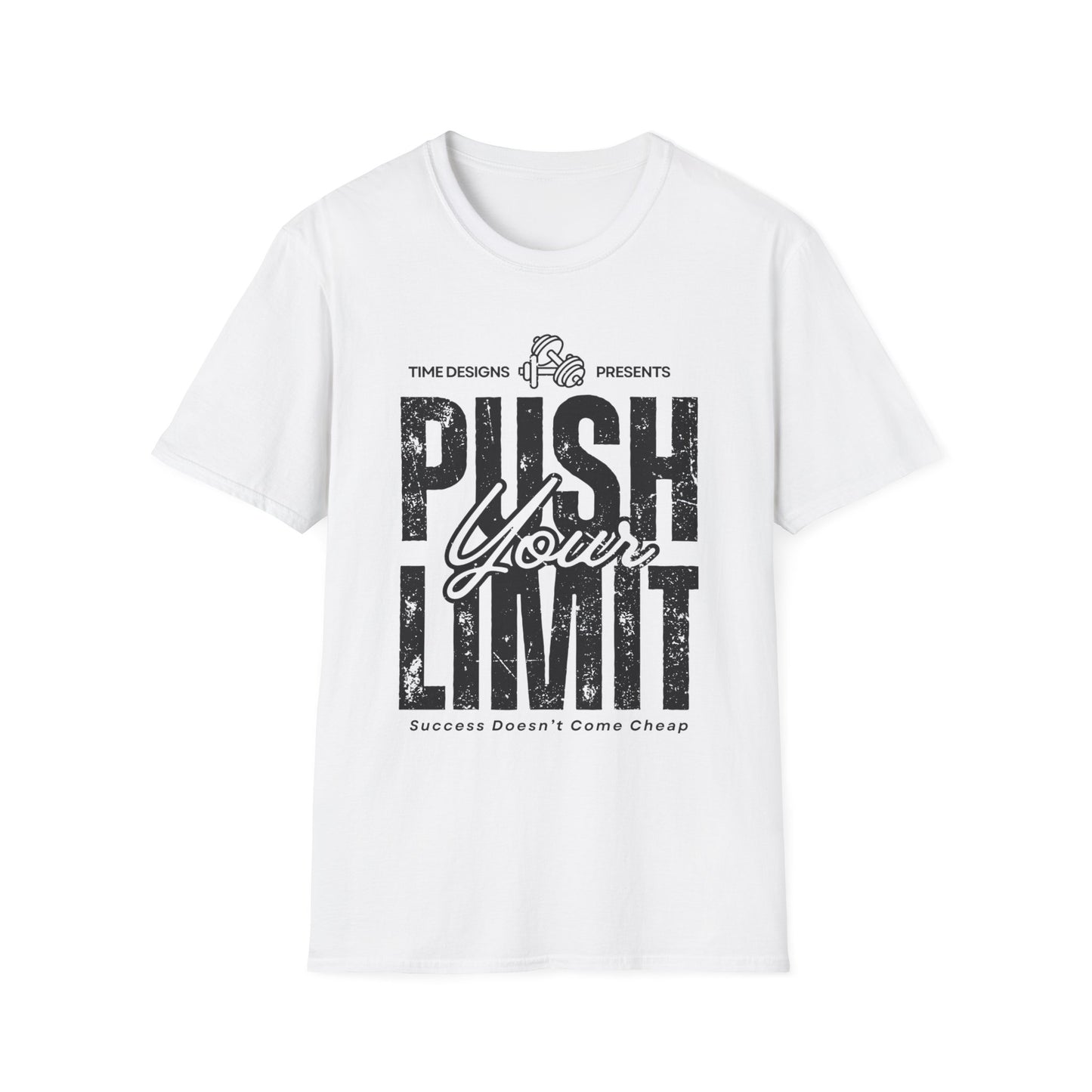Motivational Unisex Softstyle T-Shirt - 'Push Your Limit'