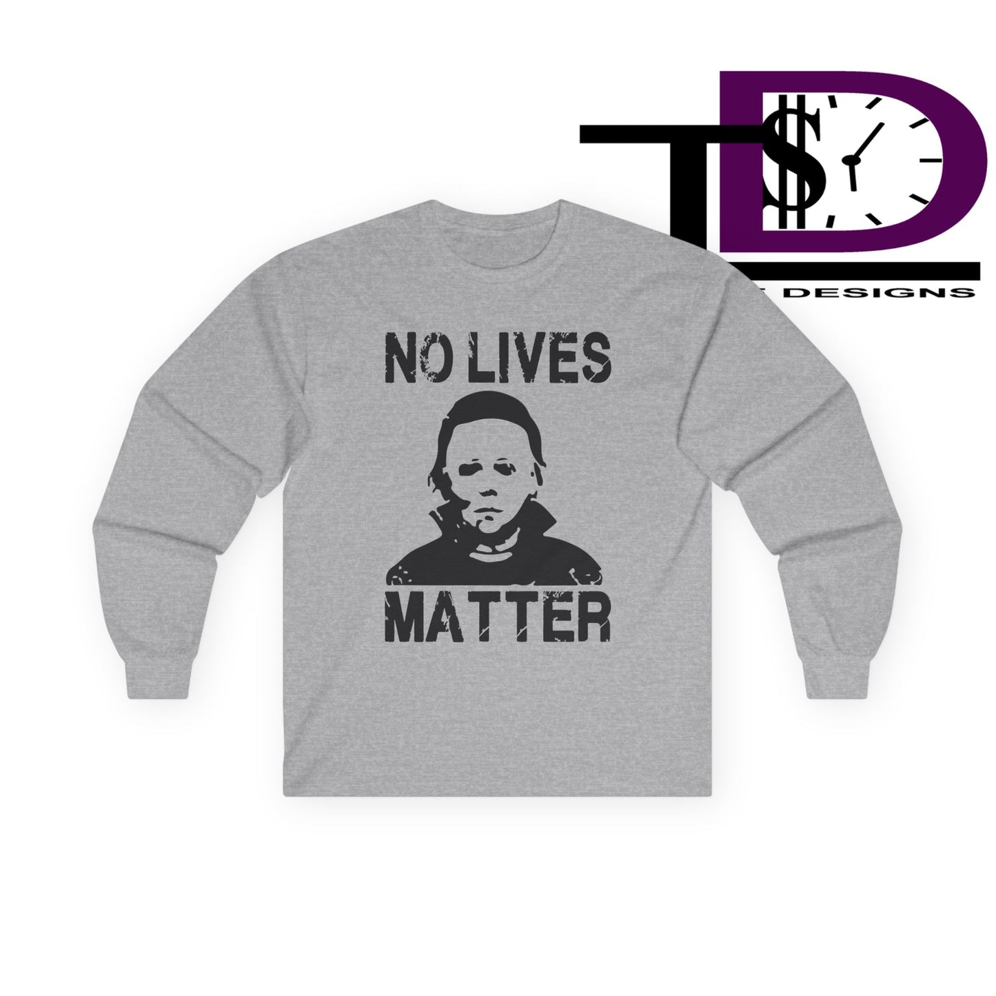 Halloween Horror Long Sleeve Tee, Unisex Cotton Shirt, Graphic Tee, Statement Top, Gifts for Horror Fans, Casual Wear