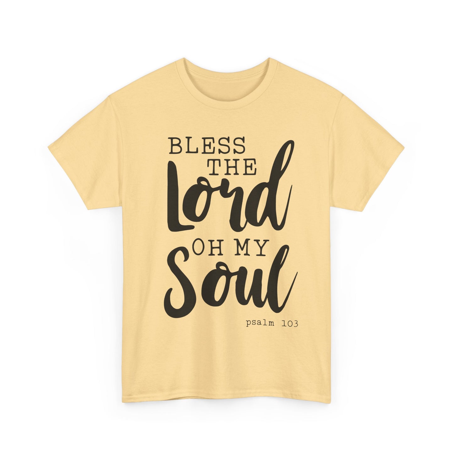 Bless the Lord Unisex Heavy Cotton Tee - Inspirational Christian Shirt