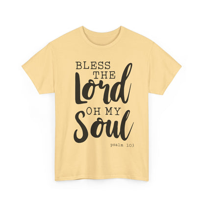 Bless the Lord Unisex Heavy Cotton Tee - Inspirational Christian Shirt