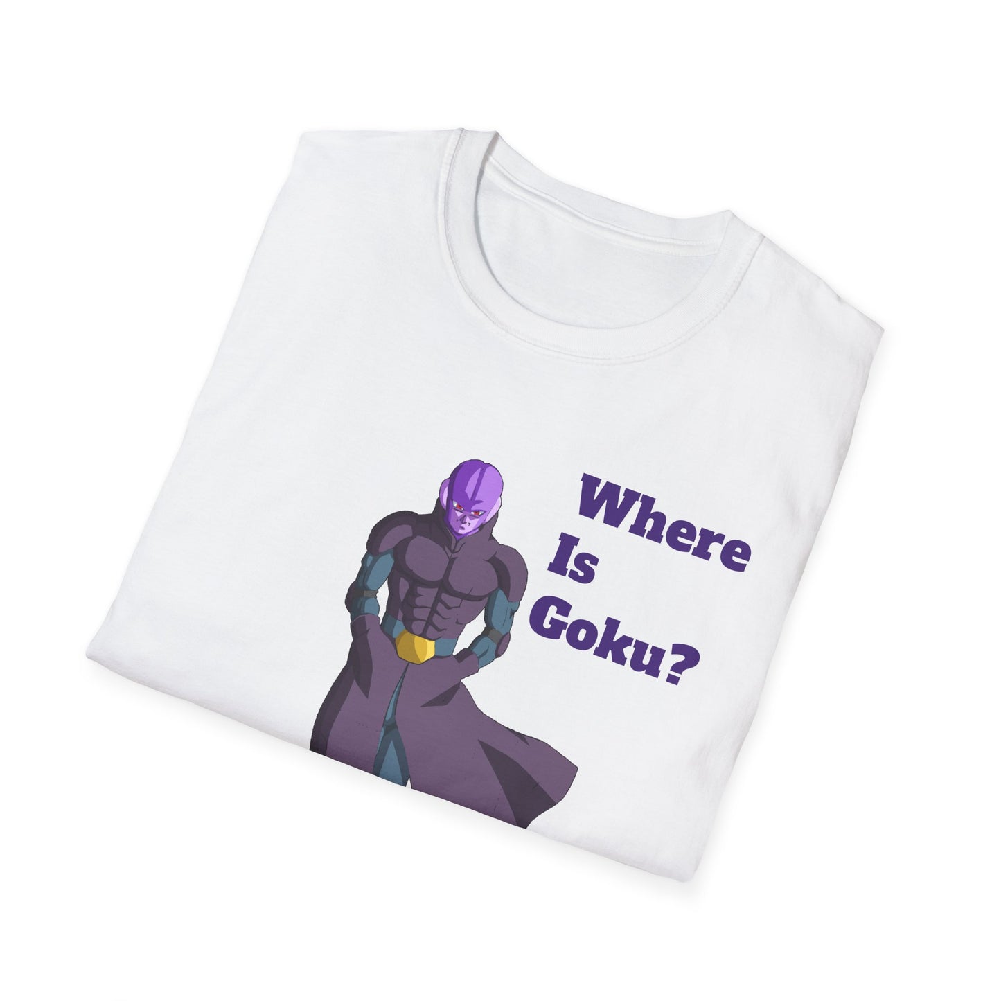 Where Is Goku? Unisex Softstyle T-Shirt for Anime Fans
