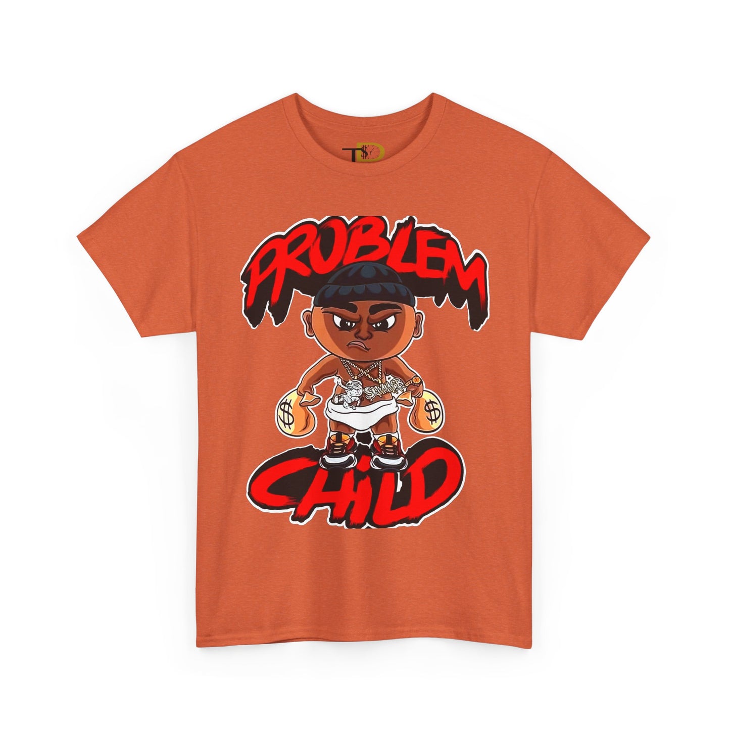 Problem Child Unisex Heavy Cotton Tee - Bold Graphic for Streetwear Lovers