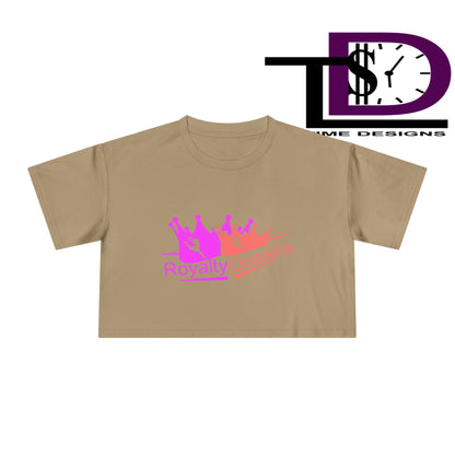 Royalty Queens Crop Tee - Stylish Women's Fashion for Birthdays, Festivals, Casual Wear, Gifts for Her, Trendy Outfit