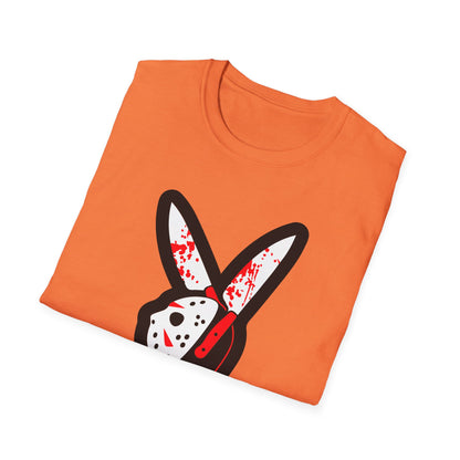 Slayboy Graphic Tee, Unisex Softstyle T-Shirt for Horror Fans, Cosplay Outfit, Halloween Costume, Casual Streetwear