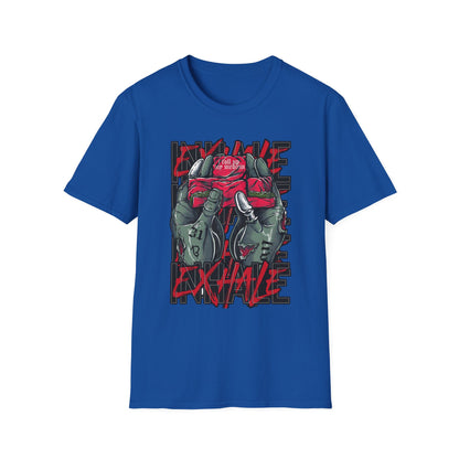 Graphic Unisex Softstyle T-Shirt - 'Exhale' Design