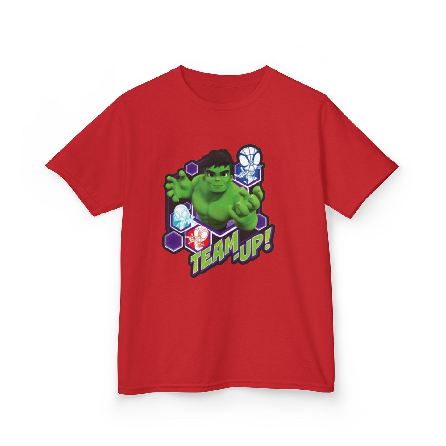 Hulk Team Up Kids Tee, Superhero Shirt, Fun Cotton Tee, Birthday Gift, Team Up T-Shirt, Kids Party Apparel