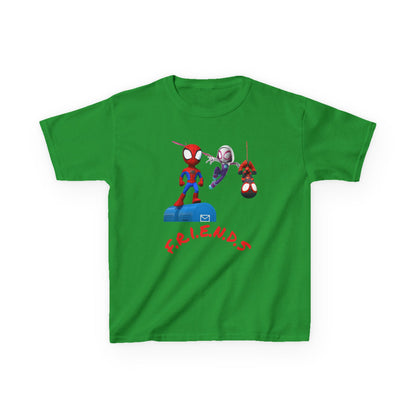 Kids' Friends Spider-Man Tee - Fun & Colorful Cotton T-Shirt for Young Superheroes