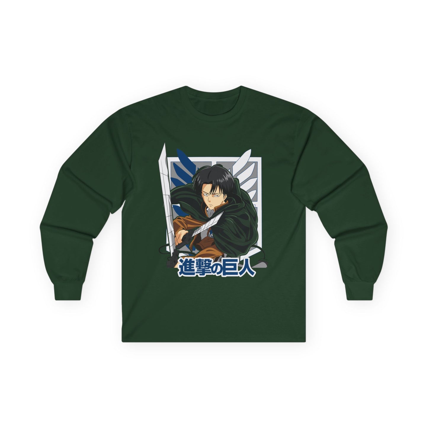 Attack on Titan Mikasa Long Sleeve Tee — Japanese Logo Anime Shirt