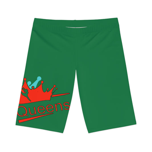 Women's Bike Shorts - Queen's Royalty Style, Active Wear, Cycling Shorts, Motivational Workout Gear, Summer Essentials
