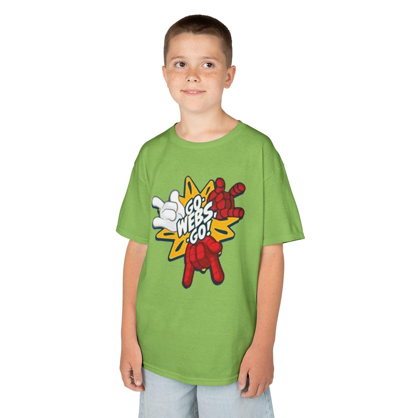 Kids Superhero Graphic Tee - Go Webs Go!