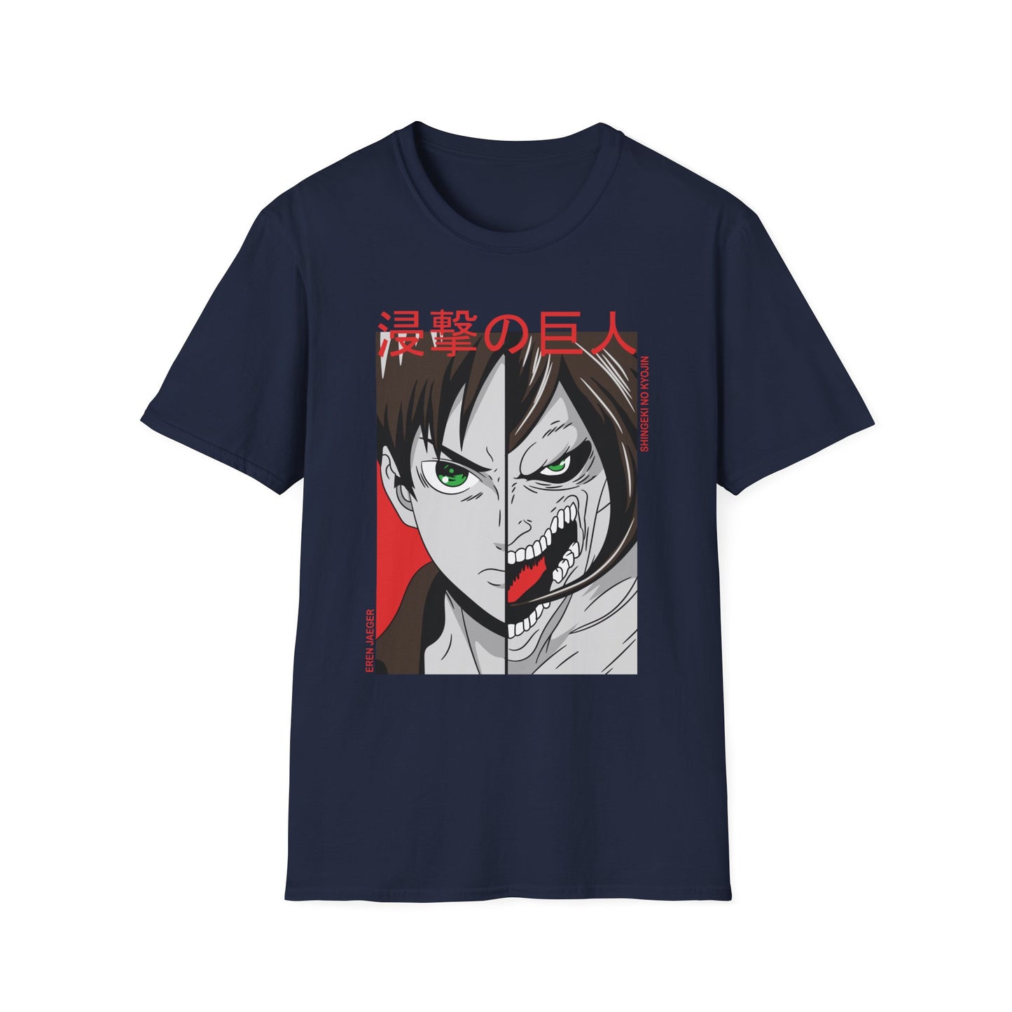 Anime-Inspired Unisex T-Shirt, Eren Yeager Graphic Tee, Casual Streetwear, Gift for Fans, Unique Graphic Shirt