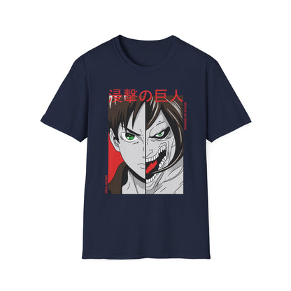 Anime-Inspired Unisex T-Shirt, Eren Yeager Graphic Tee, Casual Streetwear, Gift for Fans, Unique Graphic Shirt