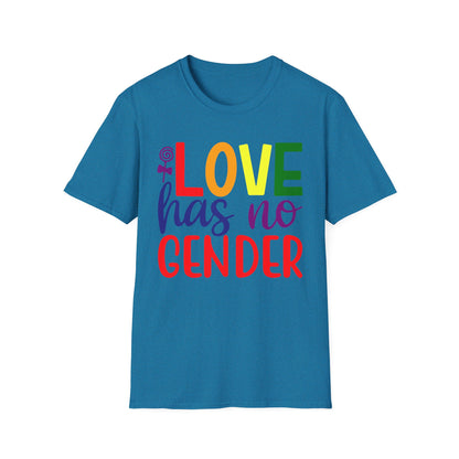 Love Has No Gender Unisex T-Shirt, LGBTQ+ Pride Tee, Comfort Fit Shirt, Gift for Allies, Inclusivity Apparel, Birthday Celebration Top