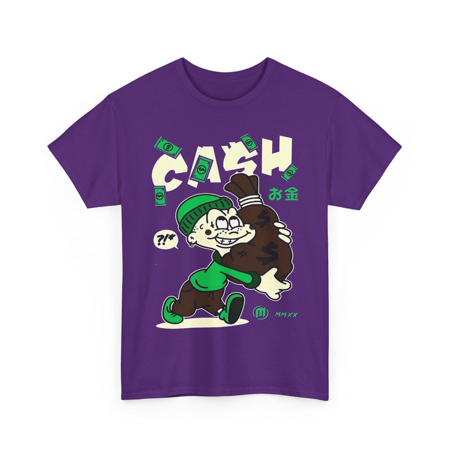 Cash Cartoon Unisex Heavy Cotton Tee - Streetwear Vibe