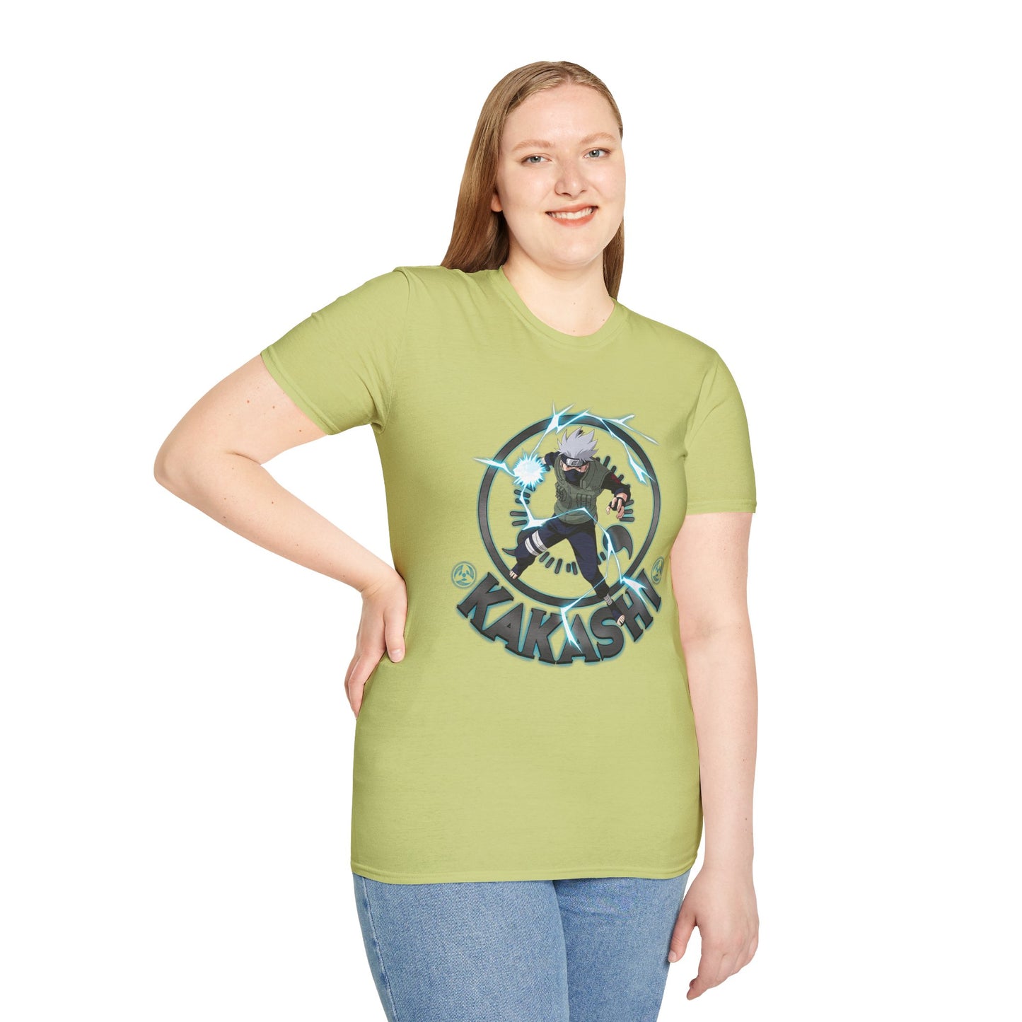 Kakashi Unisex Softstyle T-Shirt - Perfect for Anime Fans
