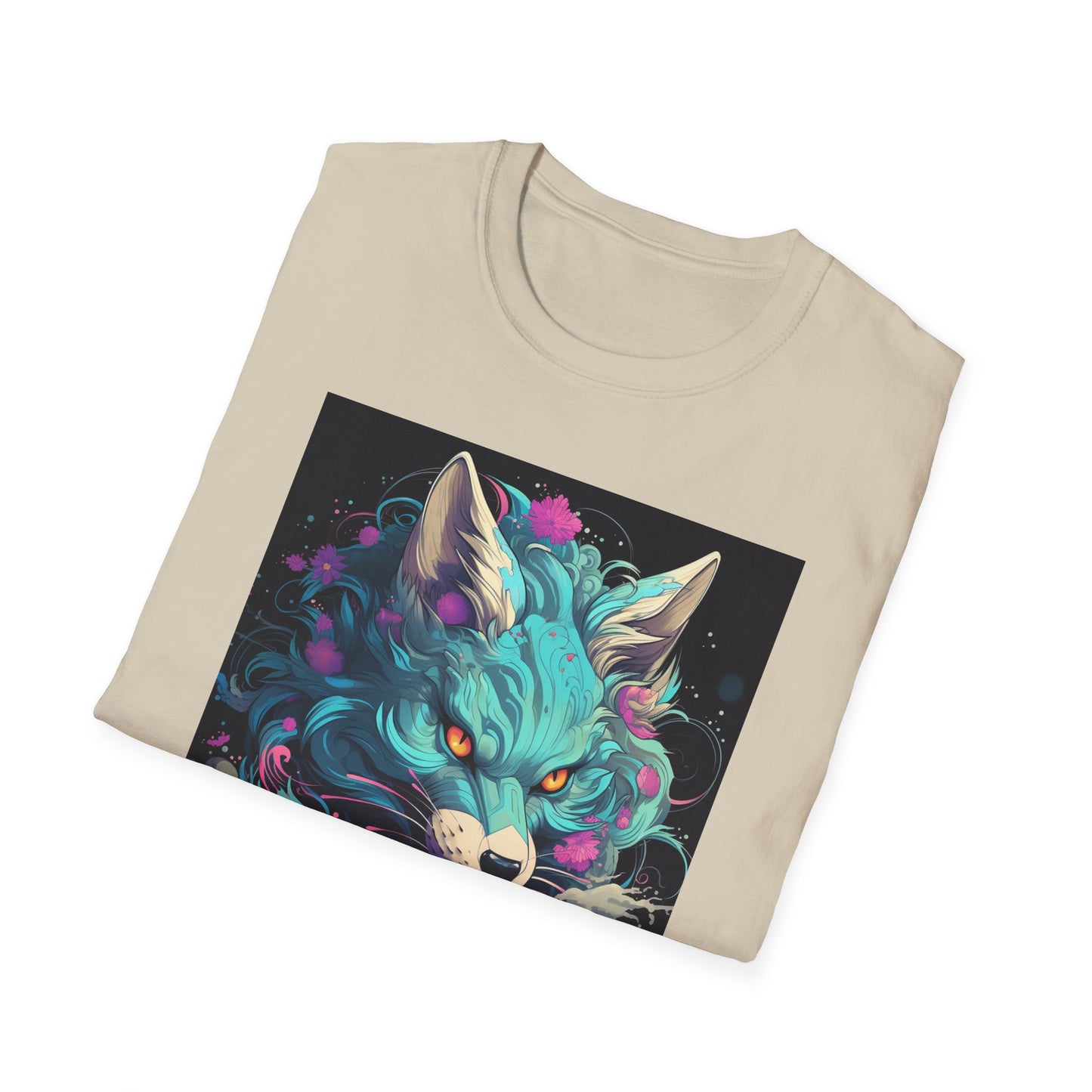 Mystical Wolf T-Shirt | Unisex Softstyle Tee, Fantasy Apparel, Gift for Nature Lovers, Unique Statement Shirt, Casual Fashion