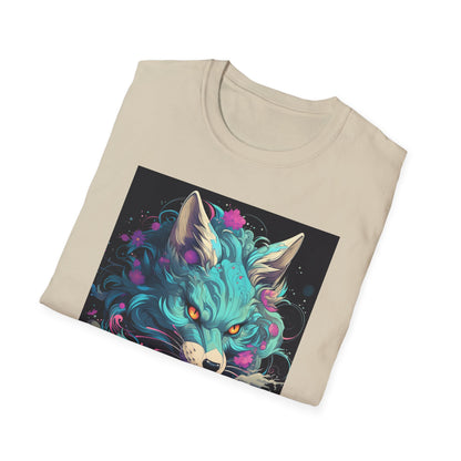Mystical Wolf T-Shirt | Unisex Softstyle Tee, Fantasy Apparel, Gift for Nature Lovers, Unique Statement Shirt, Casual Fashion