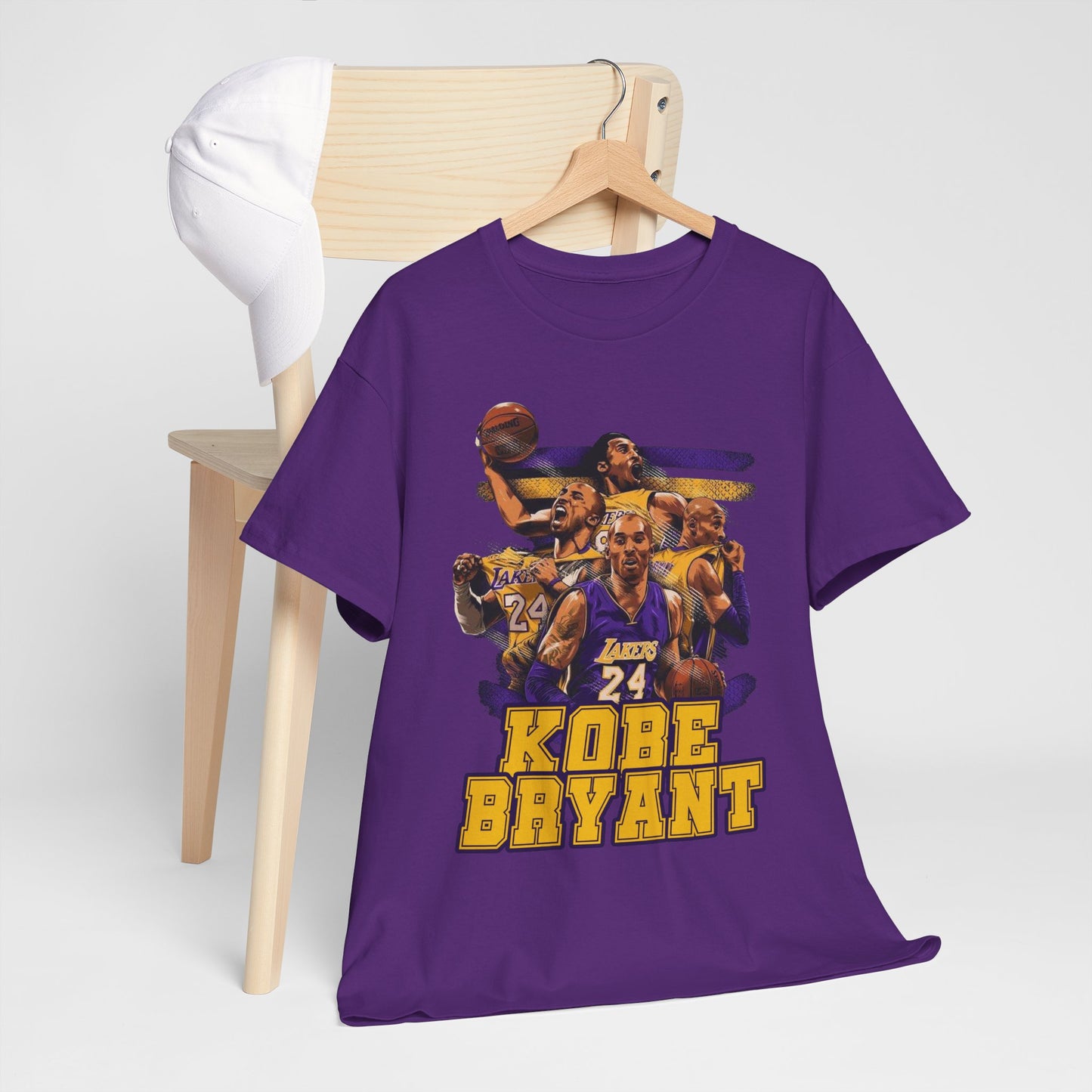 Kobe Bryant Tribute Unisex Heavy Cotton Tee - Basketball Legend Shirt