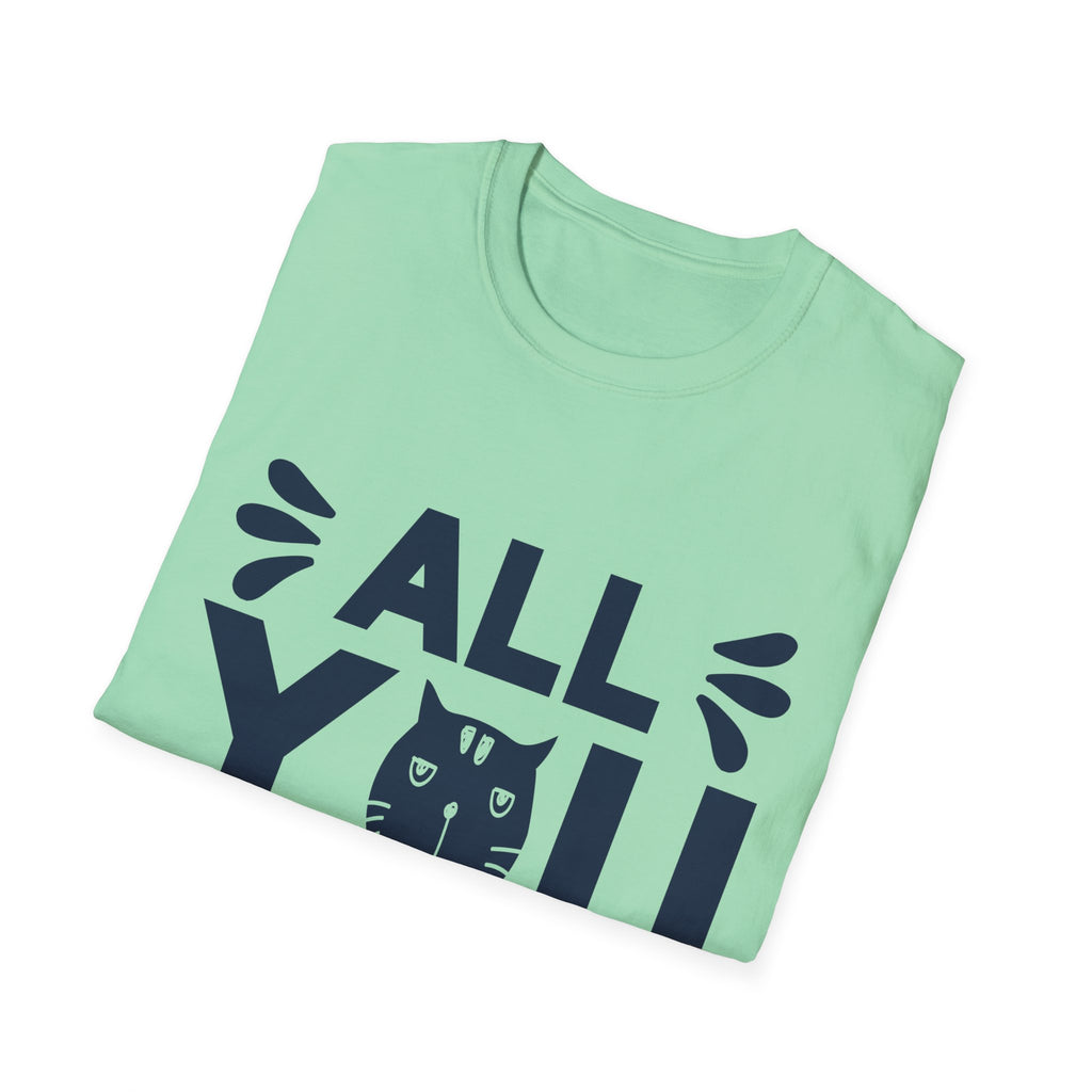 All You Need Is Cat Unisex Softstyle T-Shirt | Cute Cat Lover Tee, Gift for Pet Owners, Funny Cat T-Shirt, Cat-Themed Apparel, Birthday Gift
