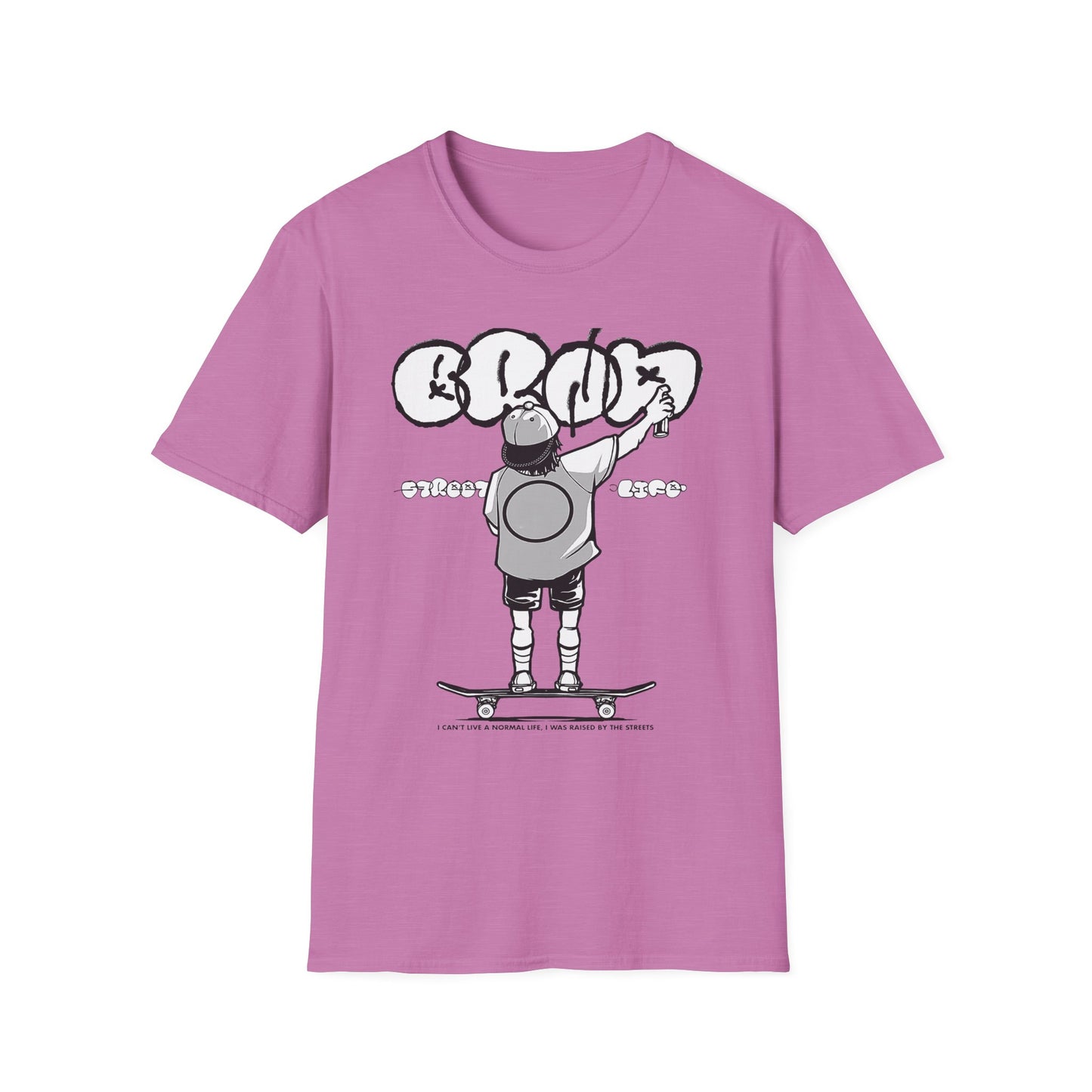 Skateboard Graffiti T-Shirt – Unisex Softstyle Tee for Streetwear Fans