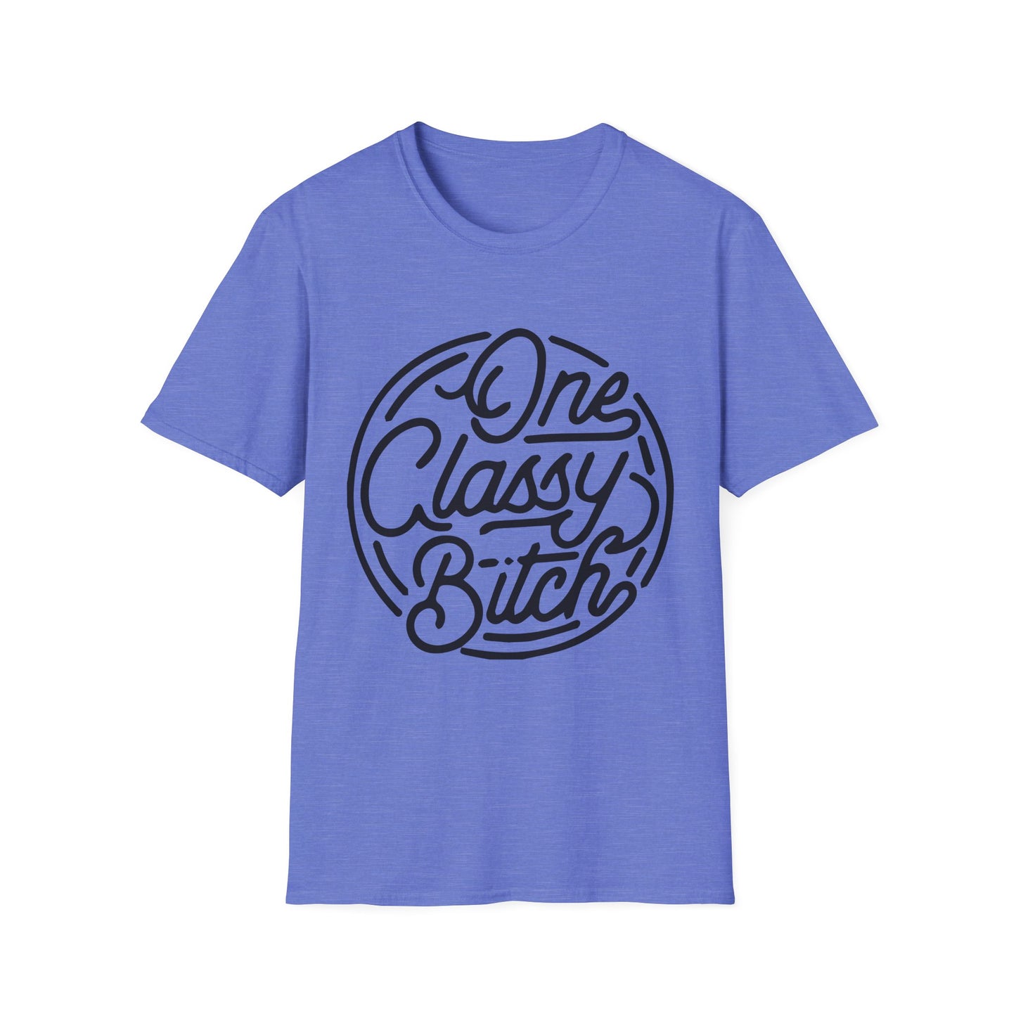 One Classy Bitch Unisex Softstyle T-Shirt - Chic and Playful Statement Tee