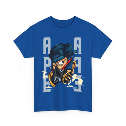 Bold Graphic Unisex Heavy Cotton Tee - Street Art Vibe